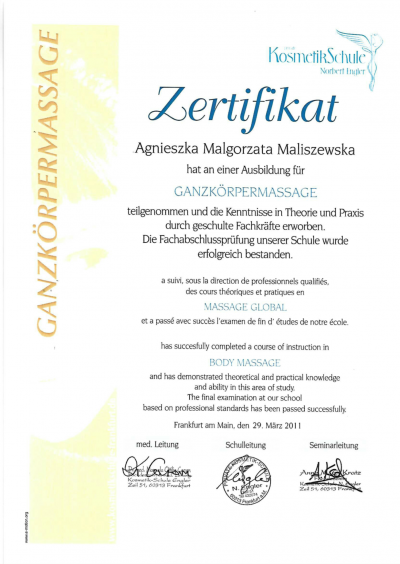 Ganzkörpermassage
