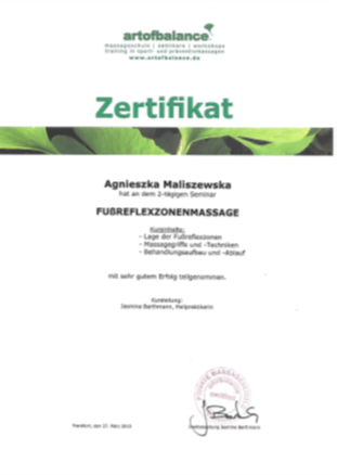 Fußreflexzonen-Massage